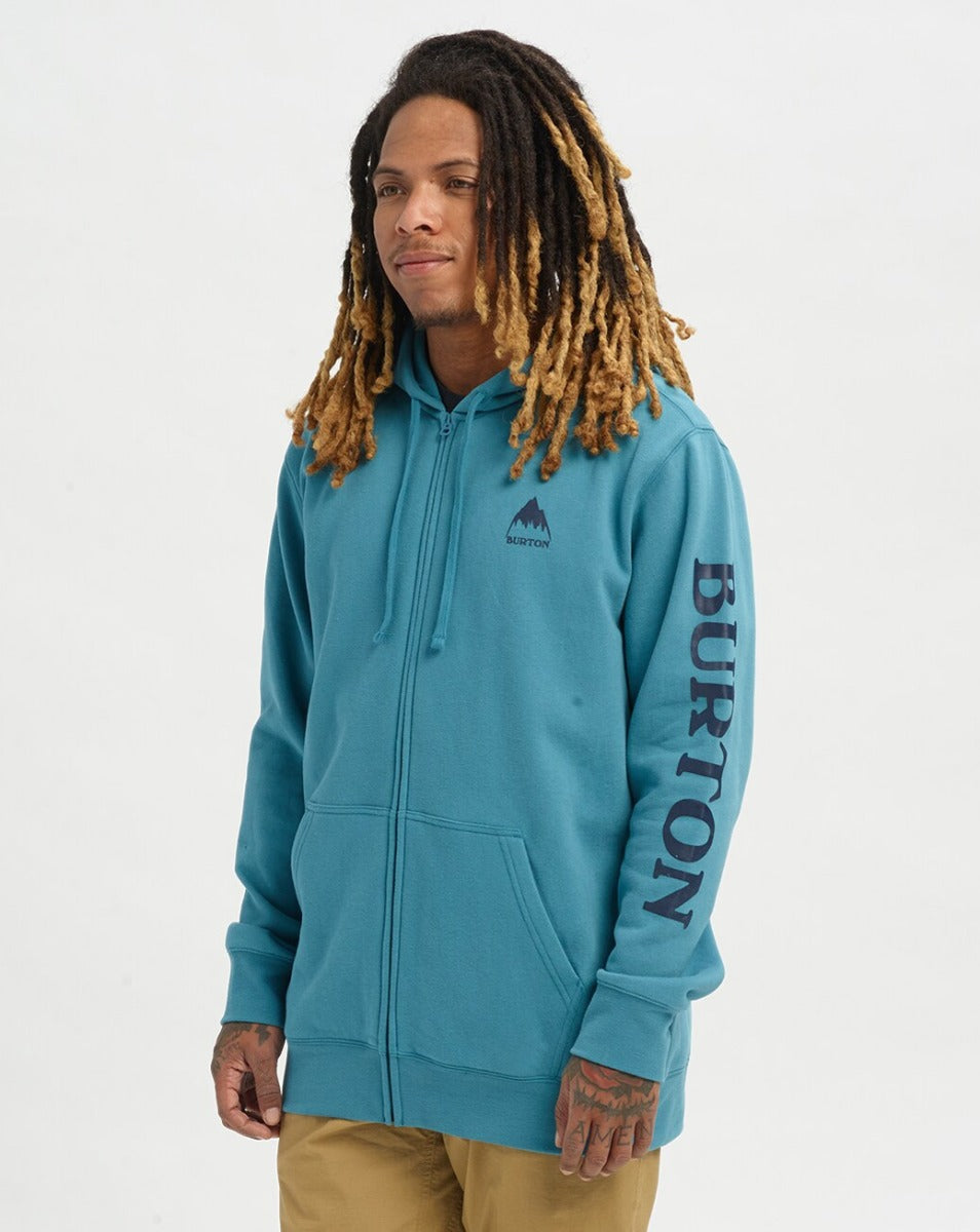 Burton | Burton Men's Elite Full Zip Hoodie Storm Blue | Men, Ropa, Sudaderas, Sudaderas con cremallera, Unisex |