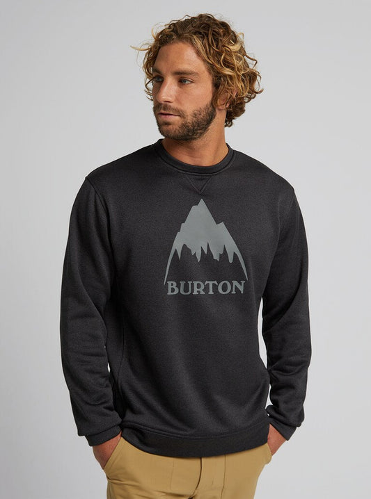Burton | Burton Men's Oak Pullover Crew True Black Heather  | 15/07/2022, Men, Ropa, Snowboard, Sudaderas, Sudaderas Snowboard, Unisex | 