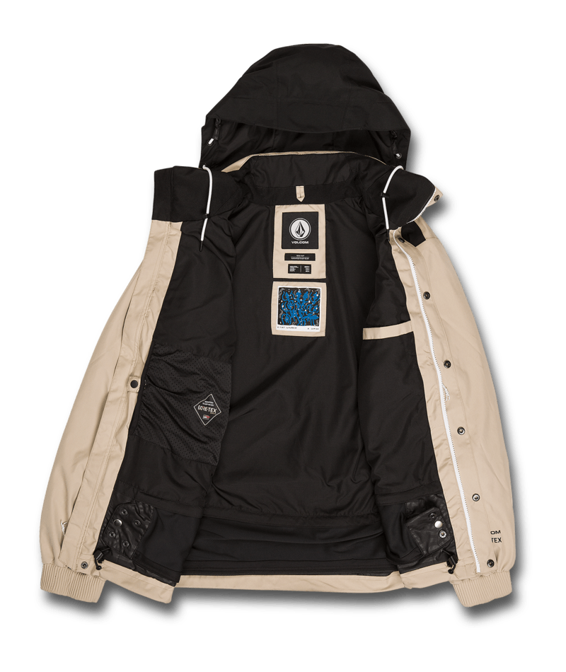 Volcom | Chaqueta Volcom Longo Gore-tex Khaki  | Chaquetas, Chaquetas Nieve Hombre, Shell Technical, Snowboard, Unisex |