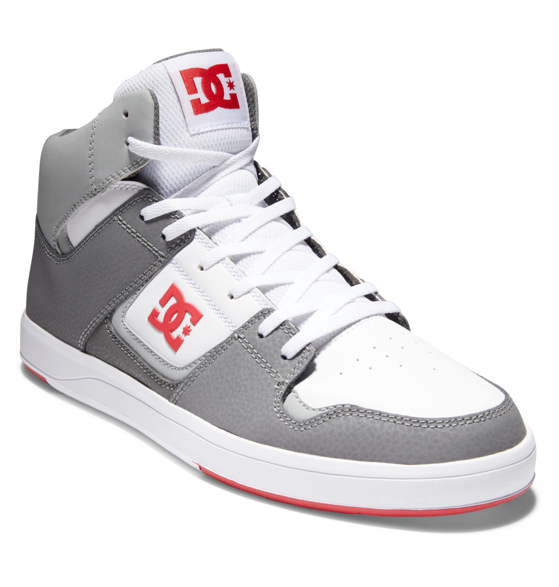 DC Shoes | Dc Shoes Cure Hi Top White/grey/red | Calzado, Men, Zapatillas |