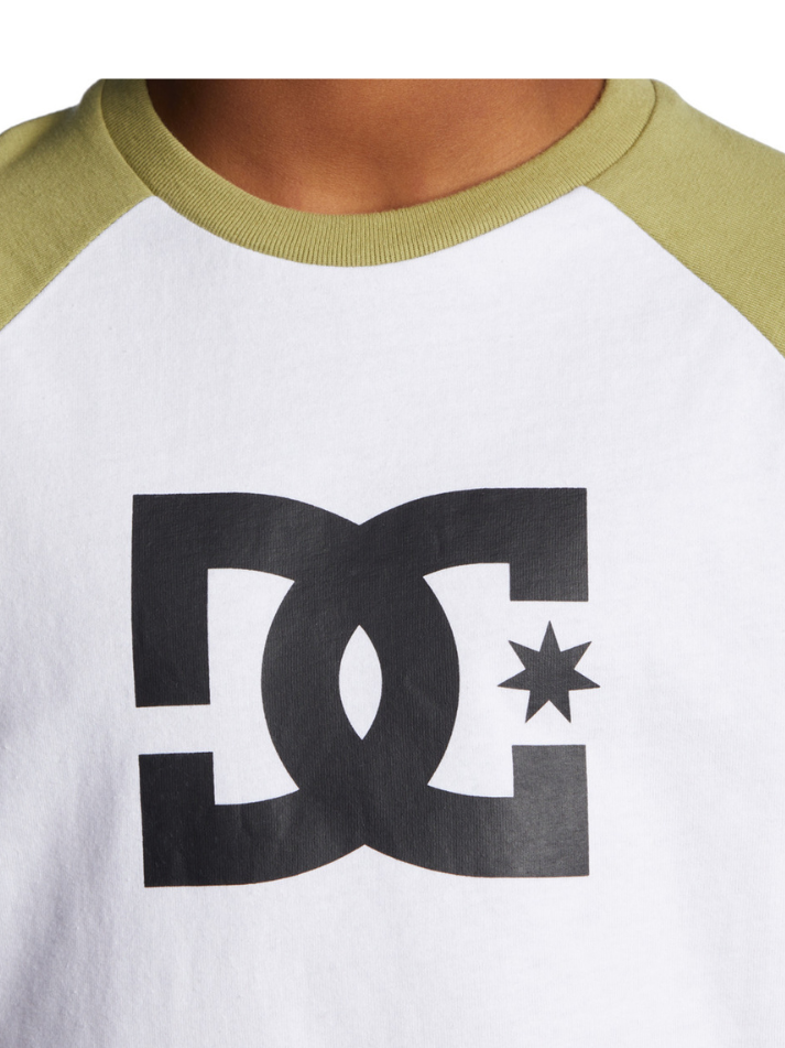Dc Boy's T-Shirt Star Ranglan White Sage