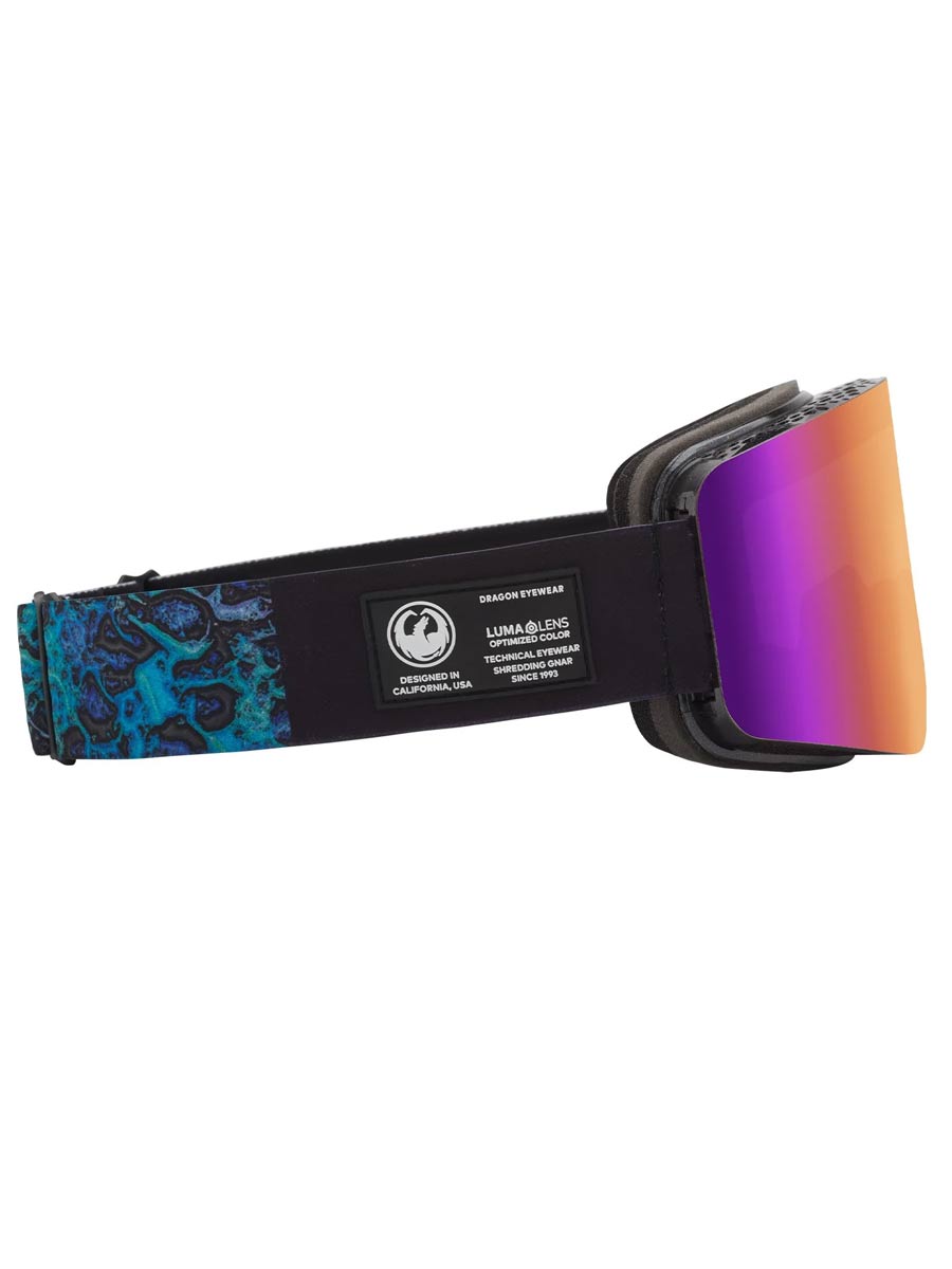 Dragon R1 OTG - Black Pearl Lumalens Purple Ionized & Lumalens Amber Lens | surfdevils.com