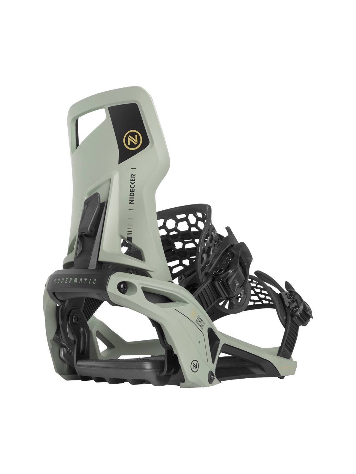 Fijaciones snowboard Nidecker SuperMatic Bindings 2024 - Olive