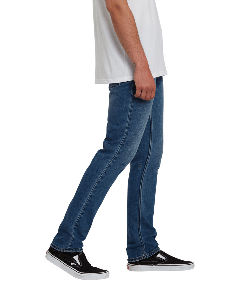 Volcom | Volcom 2x4 Denim Middle Broken Blue  | Men, Pantalones, Ropa, Tejanos |