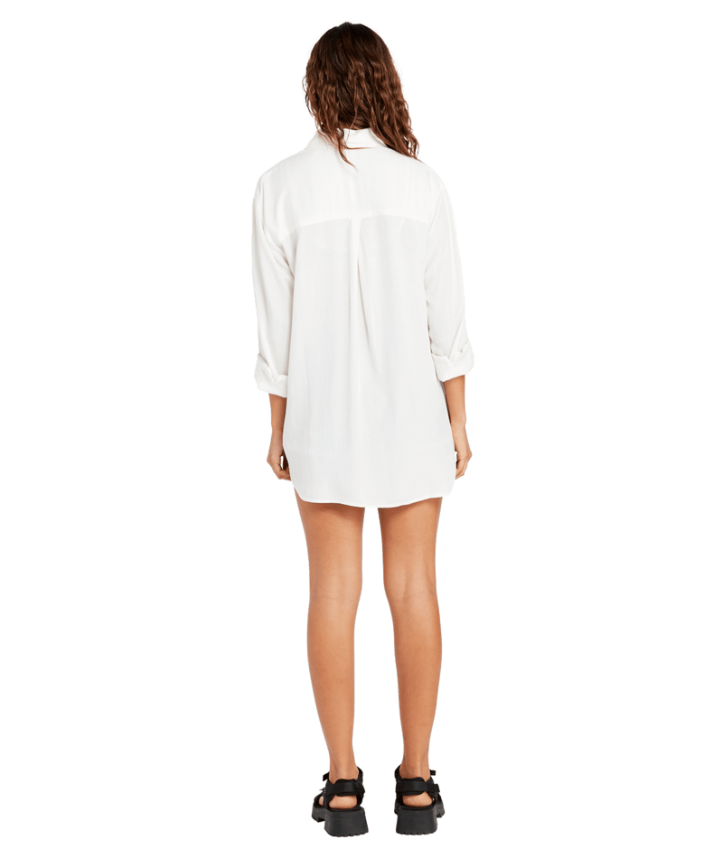 Volcom | Volcom Coco Ho Tunic Star White  | Camisas, Camisas manga larga, Ropa, Women | 