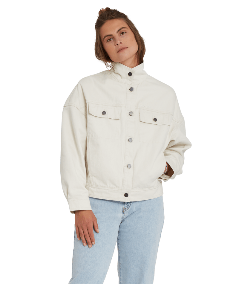 Volcom | Volcom Deelyght Denim Jacket Cloud  | Chaquetas, Chaquetas Calle, Chaquetas Light, Ropa, Women |