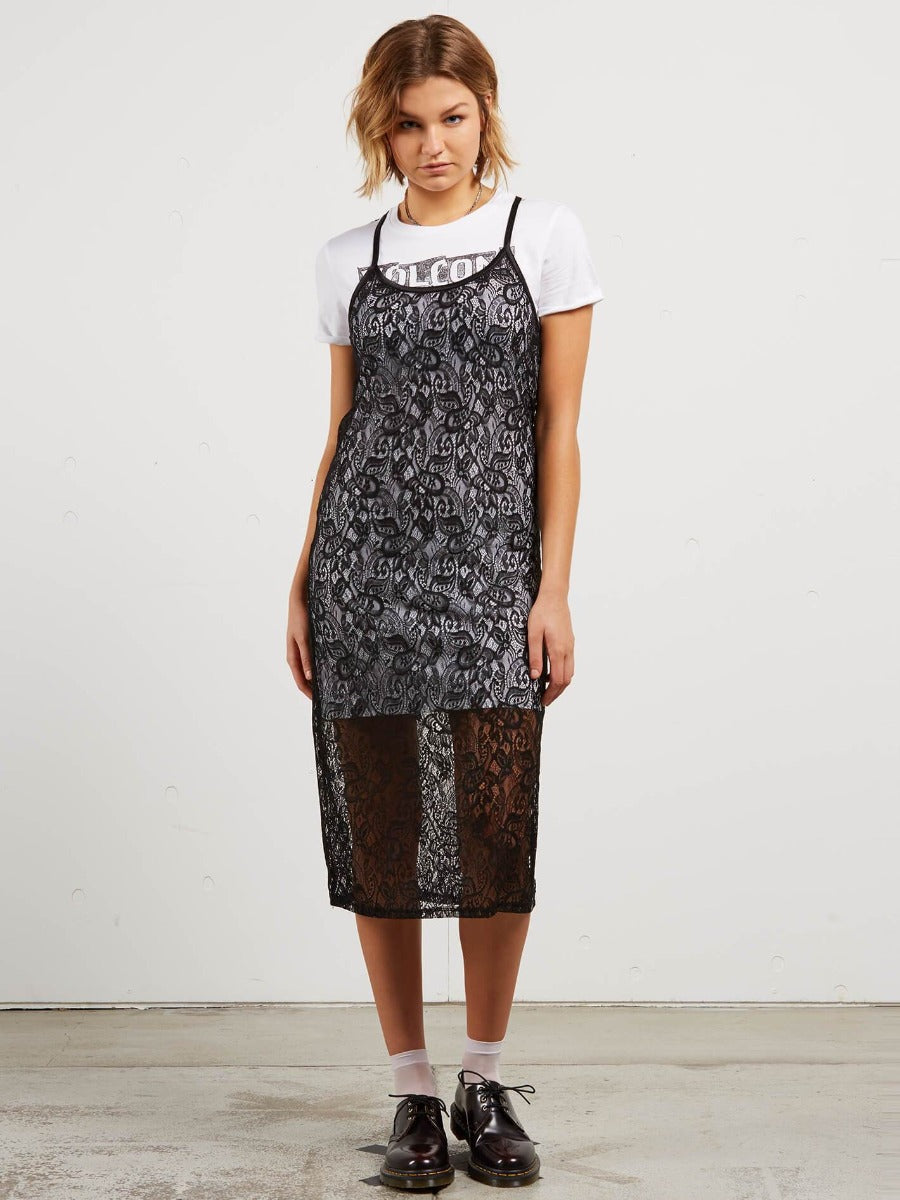 Volcom | Volcom Dress Times Now Midi Black  | Ropa, Vestidos, Women | 