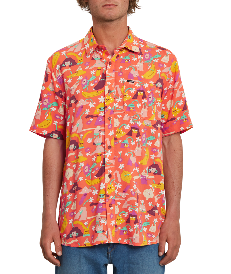 Volcom | Volcom Egle Zvirblyte Fa Ss Prt-print  | Camisas, Camisas manga corta, Men, Ropa | 