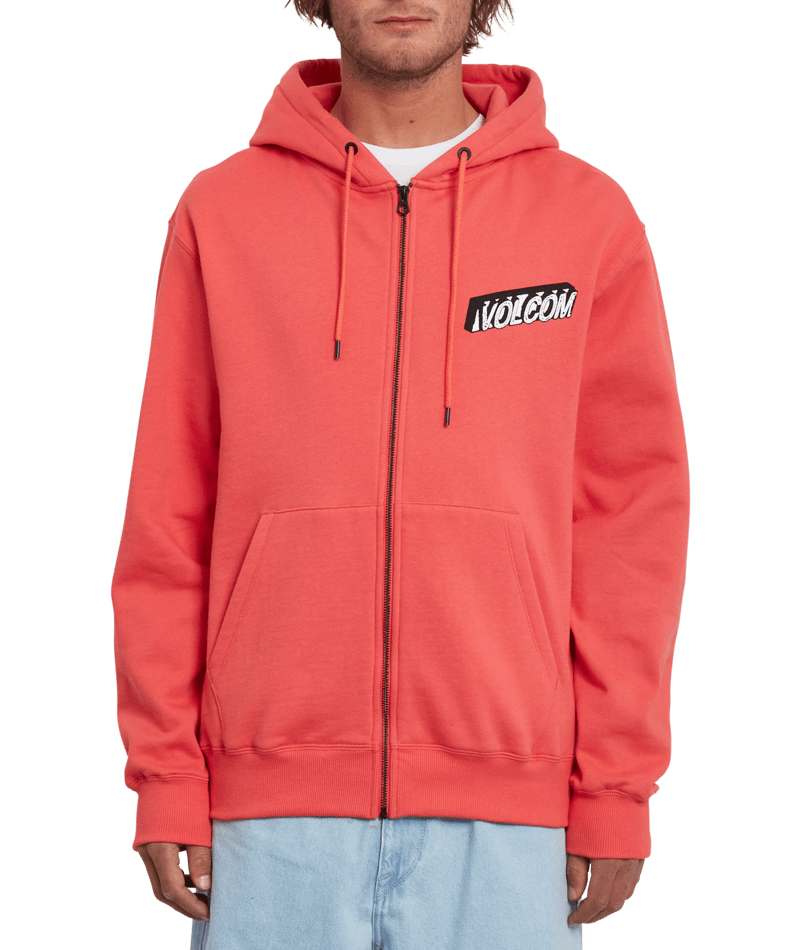 Volcom | Volcom Extends Zip Fleece Cayenne | Men, Ropa, Sudaderas, Sudaderas con cremallera, Unisex |