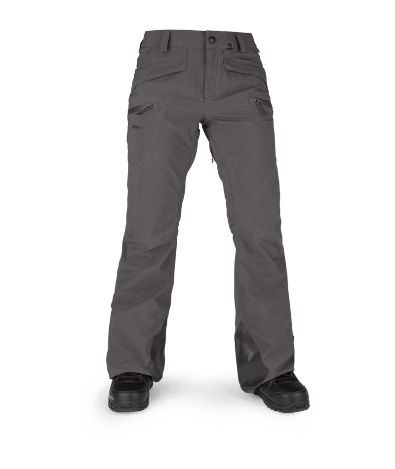 Volcom Flor Stretch Gore Pant Dark Grey | Pantalones de snowboard Mujer | Snowboard Gore-Tex | Snowboard Shop | Volcom Shop | surfdevils.com