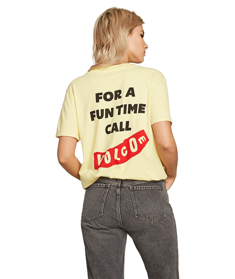 Volcom | Volcom I'll Take Both Tee Faded Yellow | Camisetas, Camisetas manga corta, Ropa, Women |
