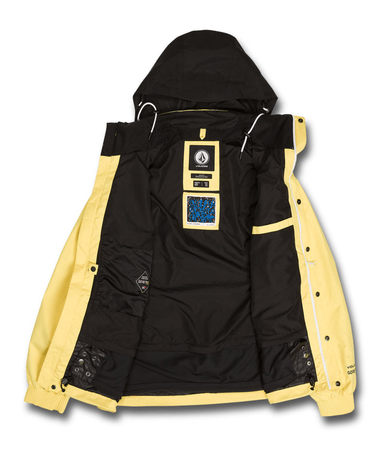 Volcom Longo Gore-tex Jacket Faded Lemon | Snowboard Gore-Tex | WINTER 24 | surfdevils.com