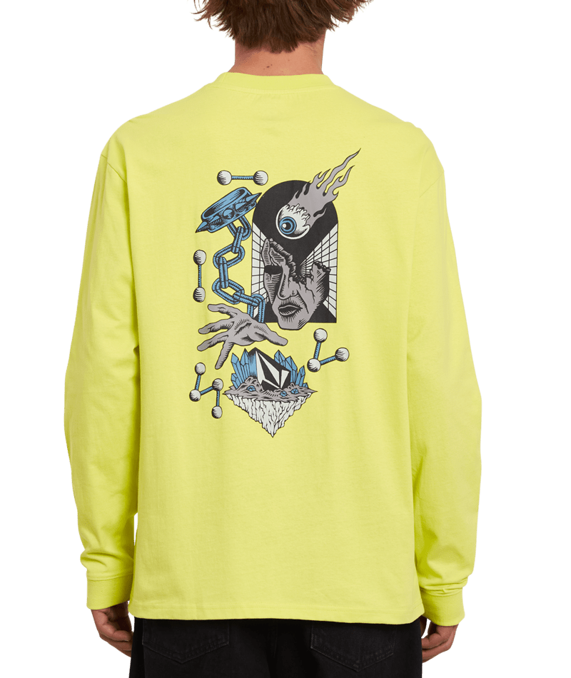 Volcom | Volcom Macro Dose Lse Ls Limeade  | Camisetas, Camisetas manga larga, Men, Ropa | 