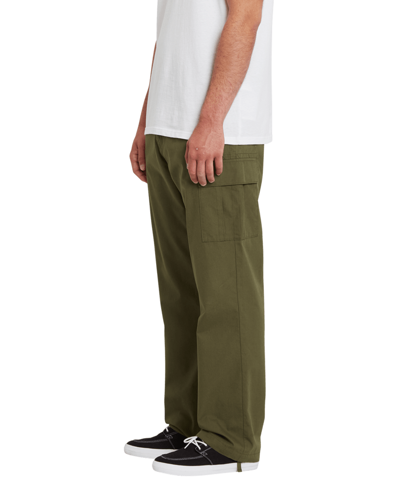 Volcom | Volcom March Cargo Slub Military | Chinos, Men, Pantalones, Ropa |