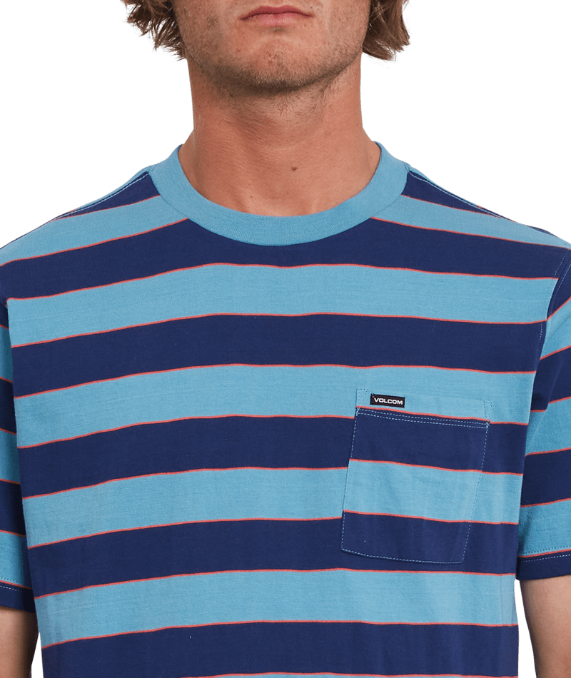 Volcom | Volcom Maxer Stripe Crew Ss Blueprint | Men, Polos, Polos manga corta, Ropa, Unisex |