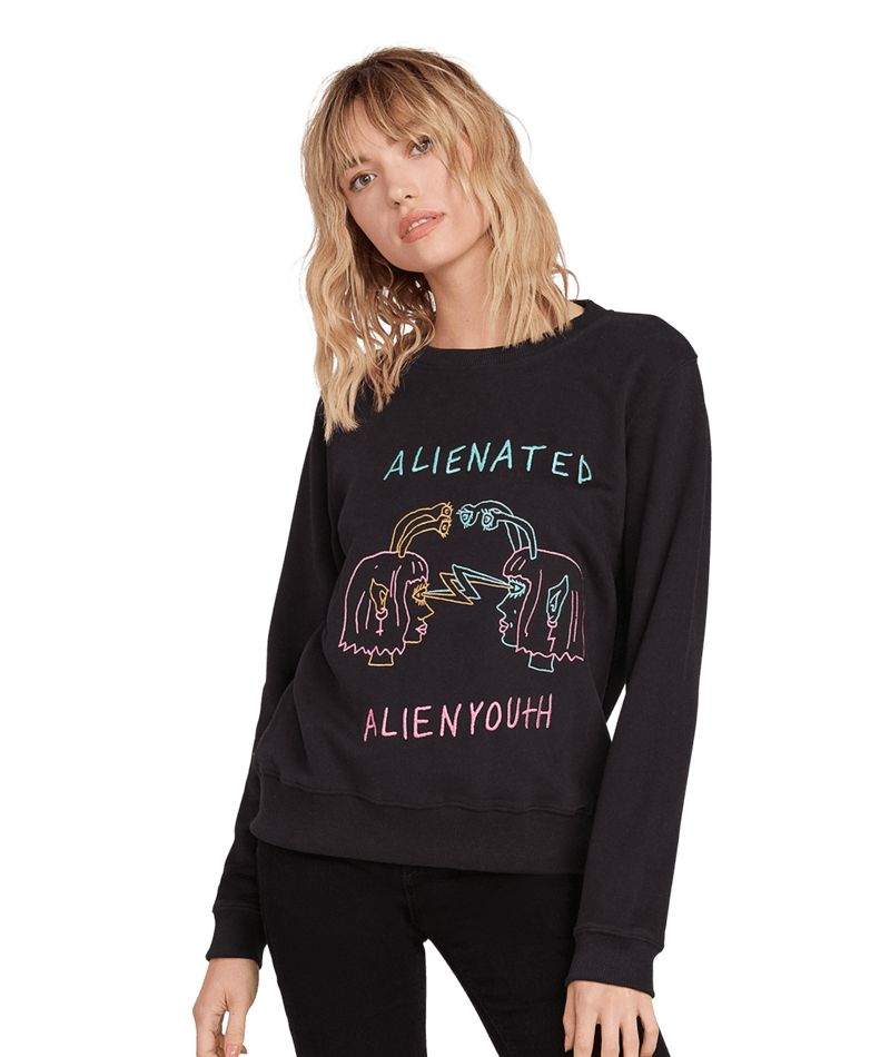 Volcom | Volcom Ozzy Alien Fleece | Ropa, Sudaderas, Sudaderas sin capucha, Unisex, Women |