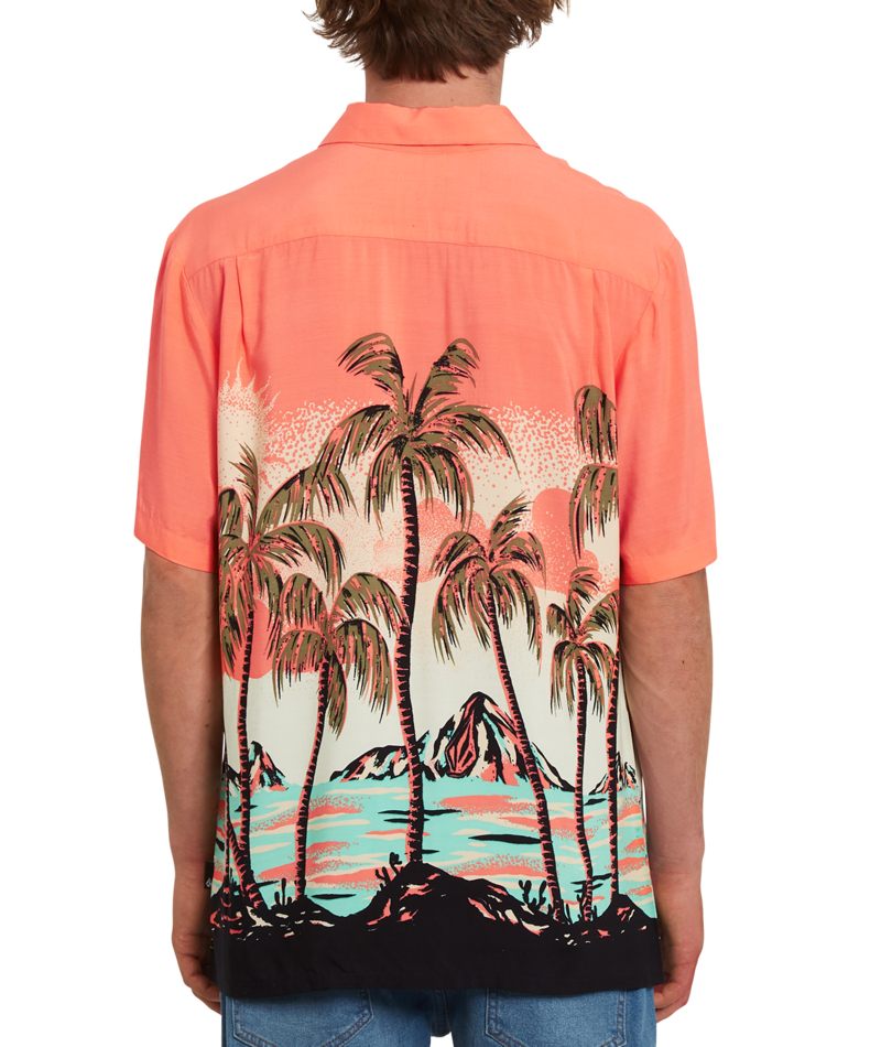 Volcom Parodice Ss Living Coral | Camisas de hombre | Camisas manga corta | Volcom Shop | surfdevils.com