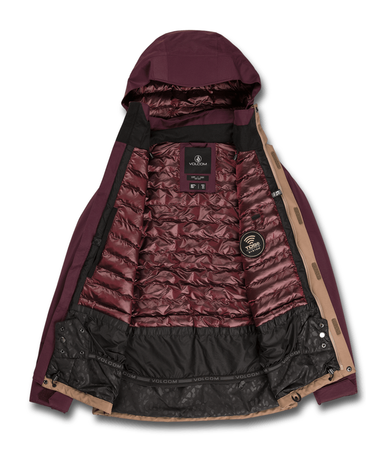 Volcom | Volcom Pine 2l Tds Inf Jacket | Chaquetas Nieve Mujer, Insulated Technical, Pass Pocket, Snowboard, Thermal Defense System, Women, Zip-tech |