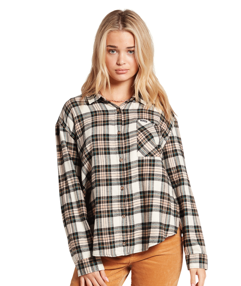 Volcom | Volcom Plaid To Meet U Ls Mushroom  | Camisas, Camisas manga larga, Ropa, Women | 