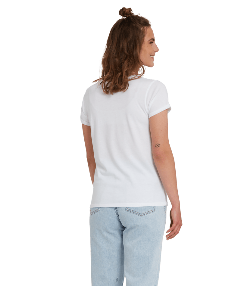 Volcom Radical Daze Tee White | Camisetas manga corta de mujer | Volcom Shop | surfdevils.com