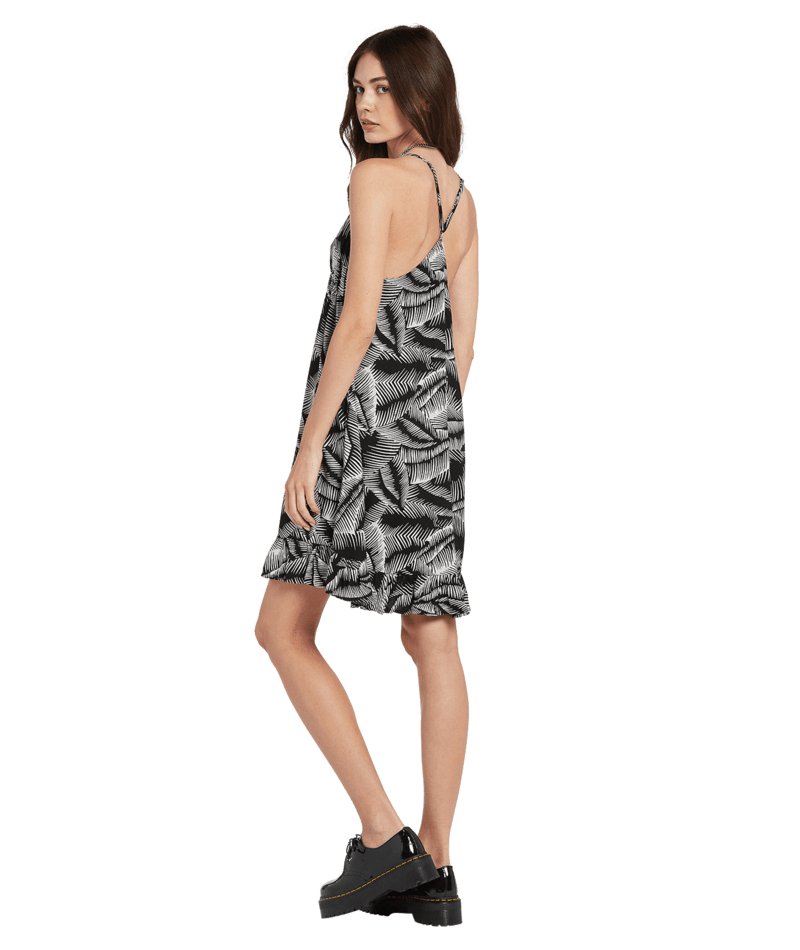 Volcom Stay Palm Dress Black White | Vestidos | Volcom Shop | surfdevils.com
