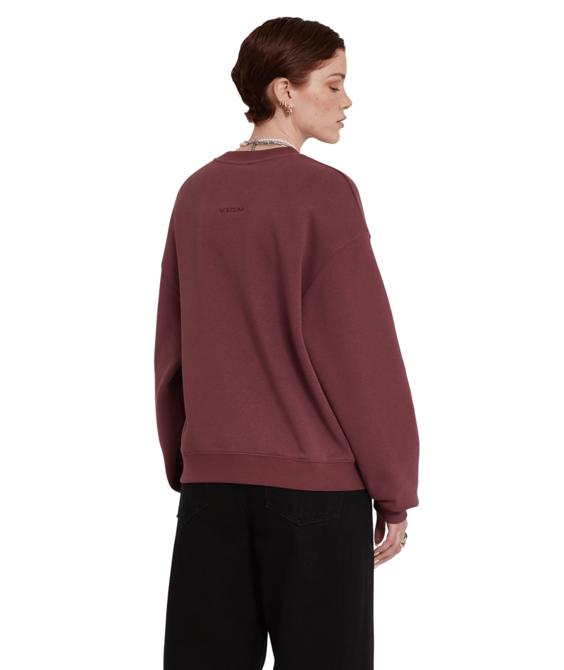 Volcom | Volcom Stone Heart Ii Crew Eggplant | Ropa, Sudaderas, Sudaderas sin capucha, Women |