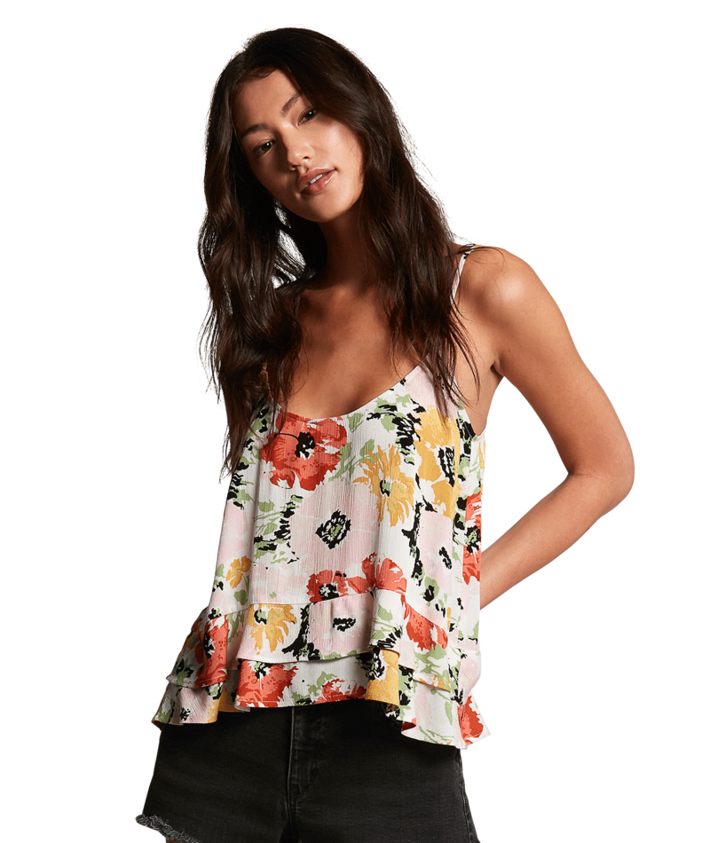Volcom | Volcom Thats My Type Cami Star White | Camisas, Camisas manga corta, Ropa, Women |