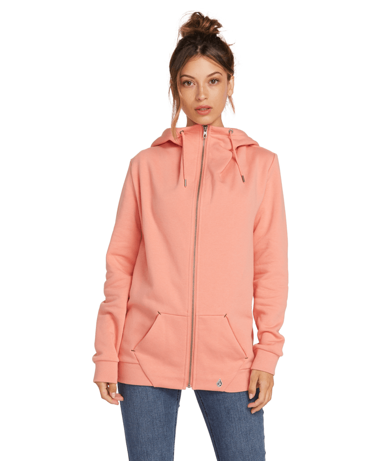 Volcom | Volcom Walk On By Zip Flce Terra Cotta | Ropa, Sudaderas, Sudaderas con capucha, Women |