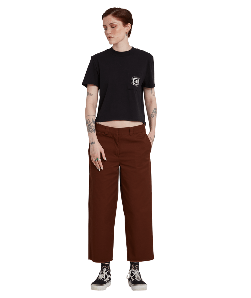 Volcom | Volcom Whawhat Chino Pant Brown  | Chinos, Pantalones, Ropa, Women | 