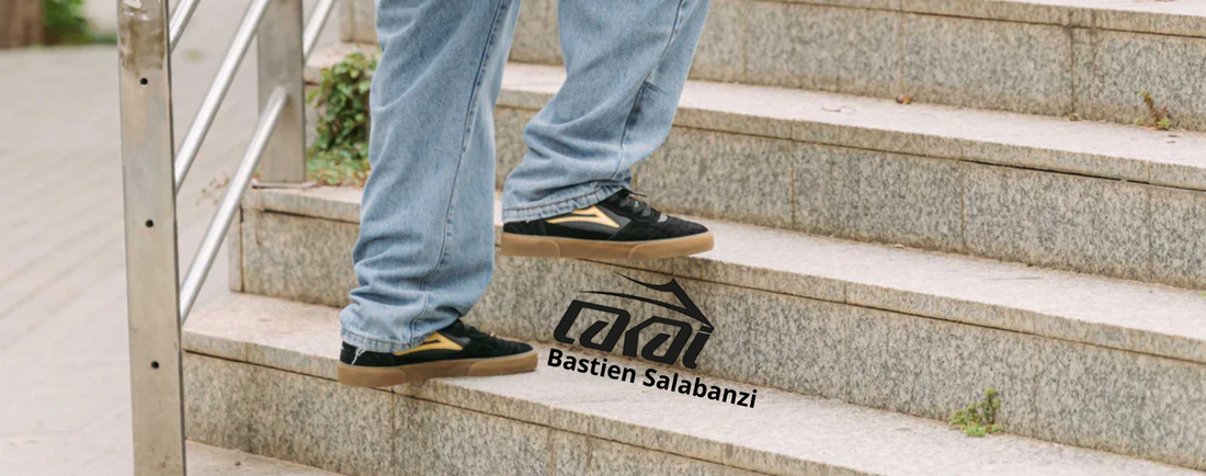 Lakai Cambridge x Bastien Salabanzi – Black Gold Red