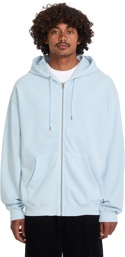 Volcom SINGLE STONE TW ZIP sudadera con capucha hombre | Light Blue Acid