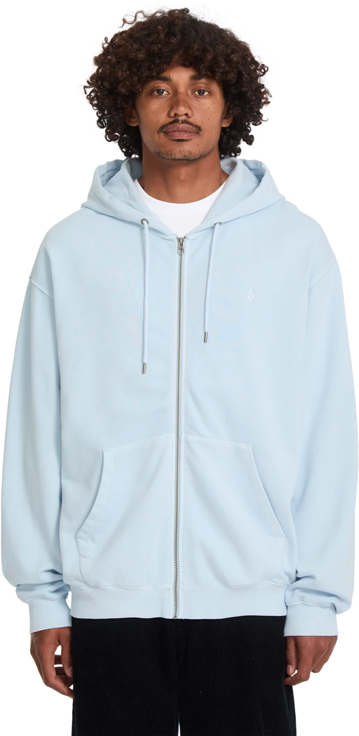 Volcom SINGLE STONE TW ZIP sudadera con capucha hombre | Light Blue Acid