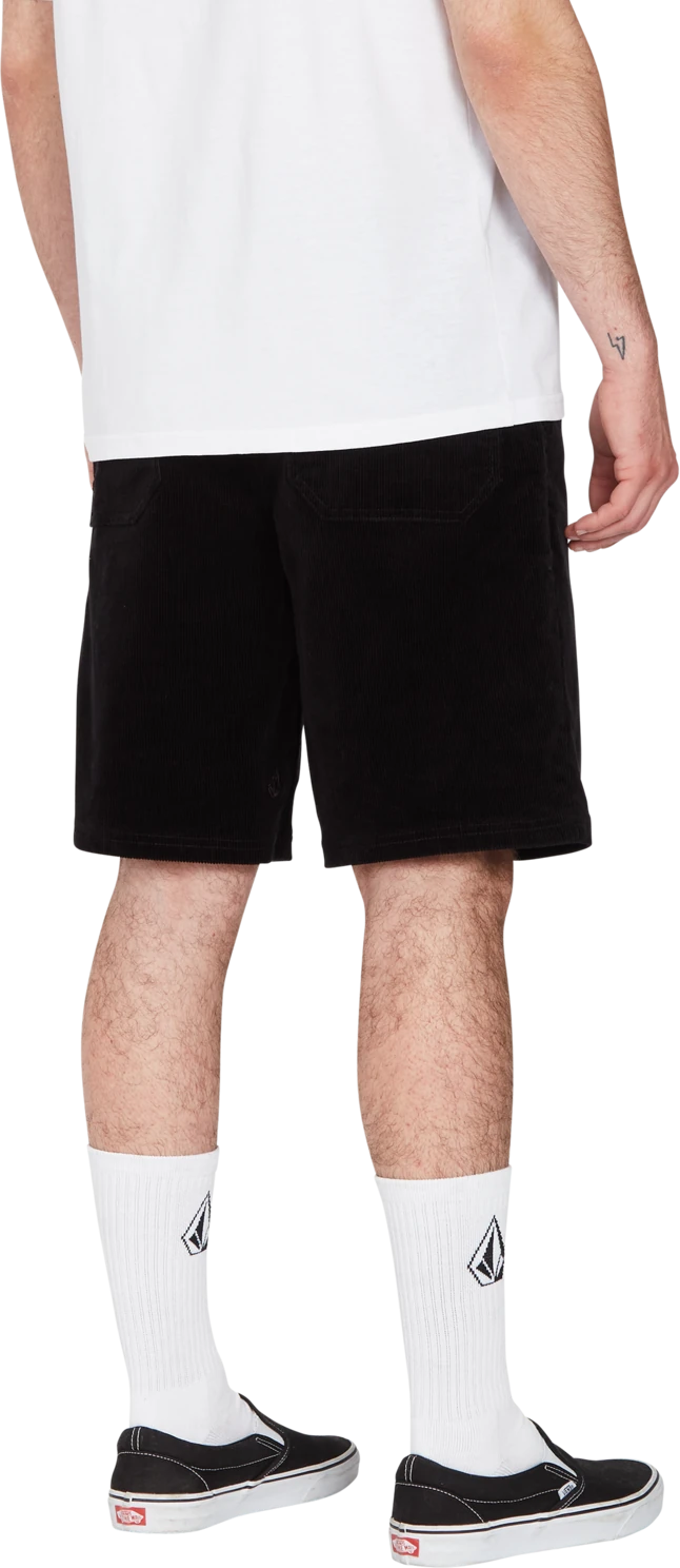 Volcom Outer Spaced Short 21 elastic waist short hombre detail 1 | Black Combo