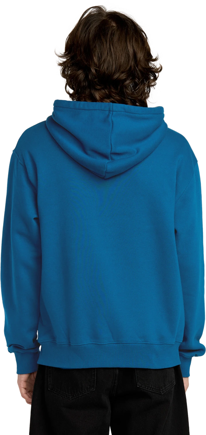 Volcom Single Stone sudadera con capucha hombre detail 1 | Cosmic Blue