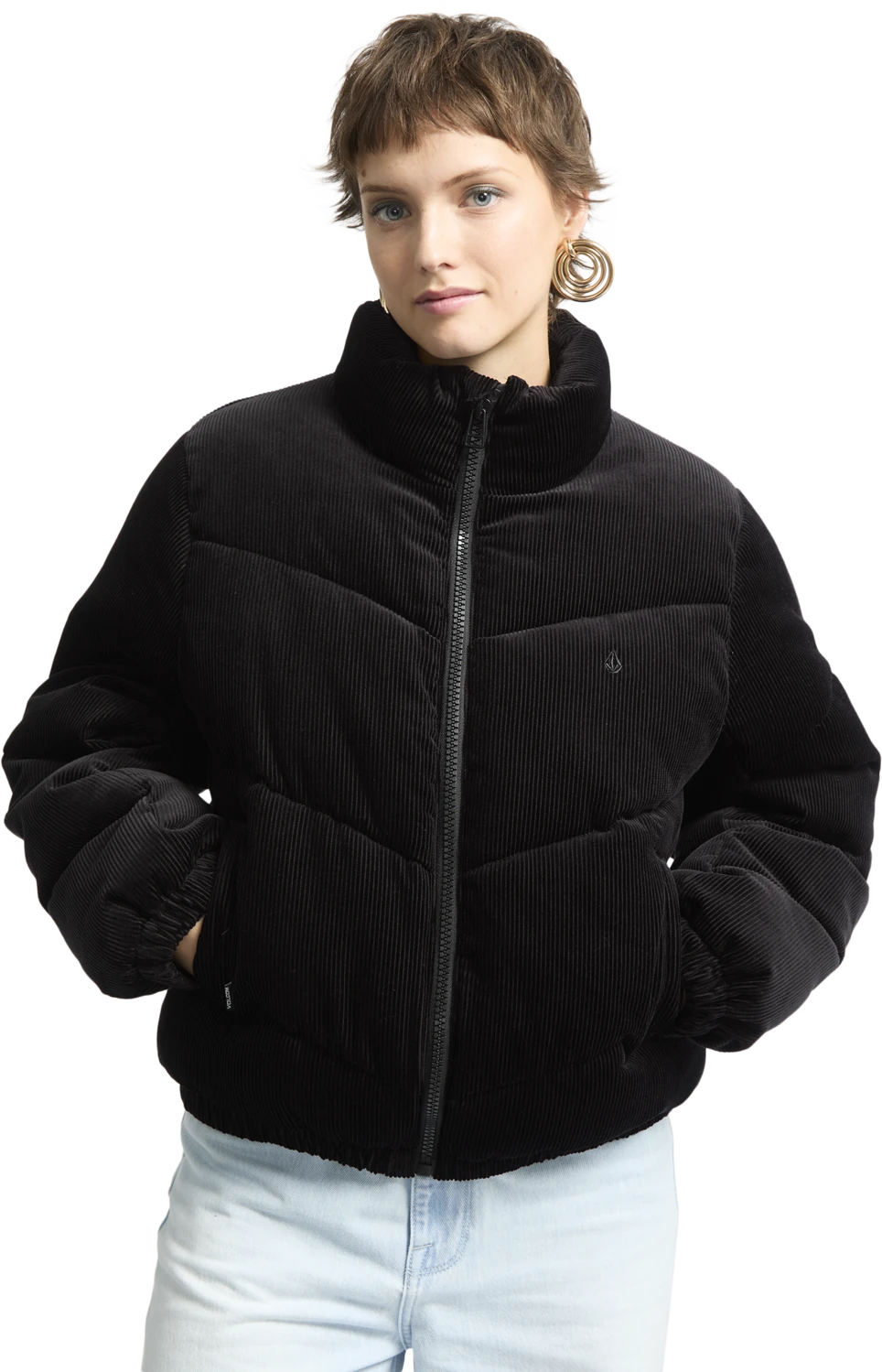 Volcom CORD'N STONE PUFF JACKET chaquetas y abrigos mujer detail 6 | Black