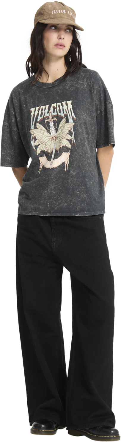 Volcom Voltrip camiseta manga corta mujer detail 3 | Vintage Black