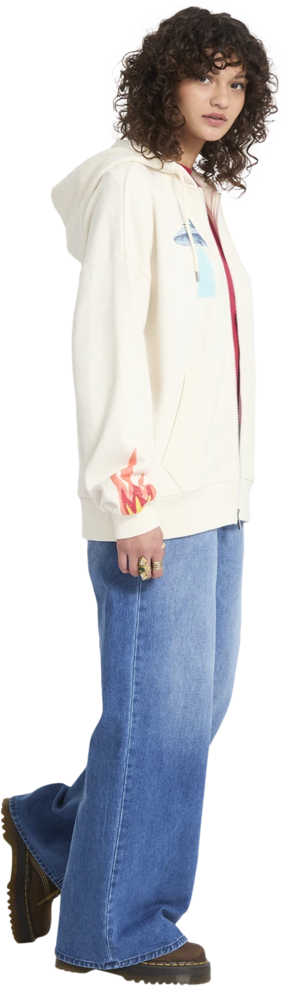 Volcom FA MICKEY MASON ZIP FLEECE sudadera con capucha mujer detail 5 | Off White