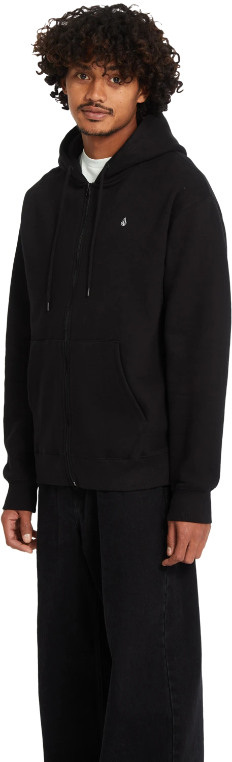 Volcom Single Stone sudadera con capucha hombre detail 4 | Black