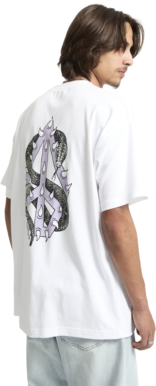 Volcom Snake Peace camiseta manga corta hombre detail 4 | White