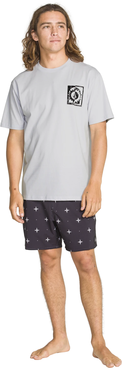 Volcom BURNER SS TEE camiseta manga corta hombre detail 2 | Light Blue Acid