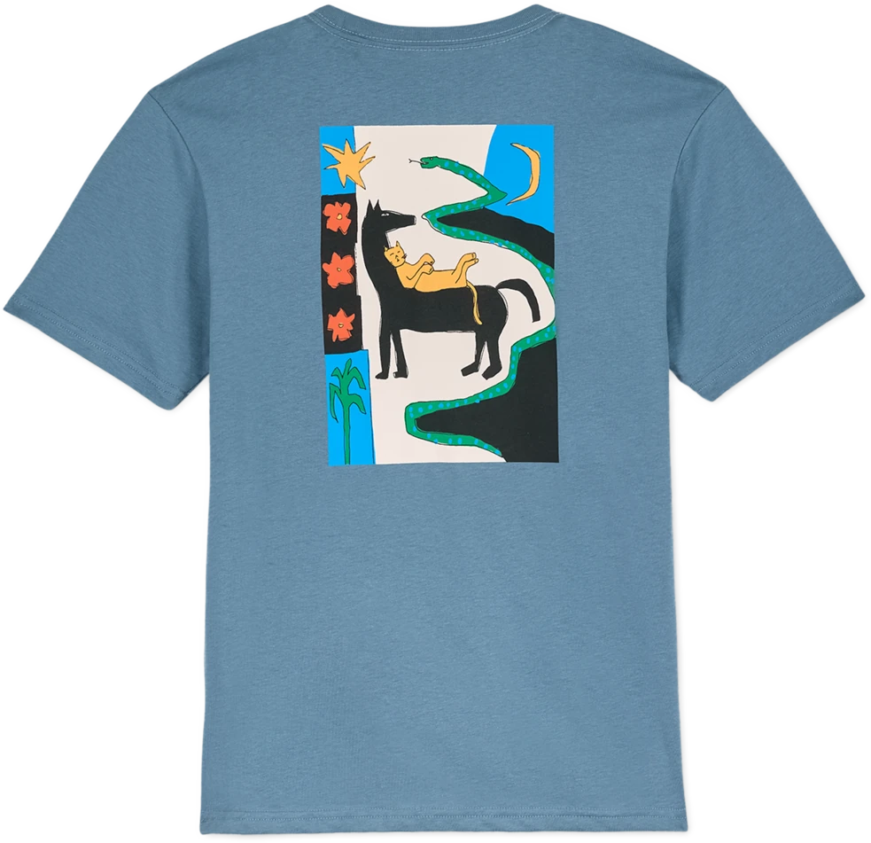 Volcom Longosnake camiseta manga corta niño detail 1 | Blue Wash