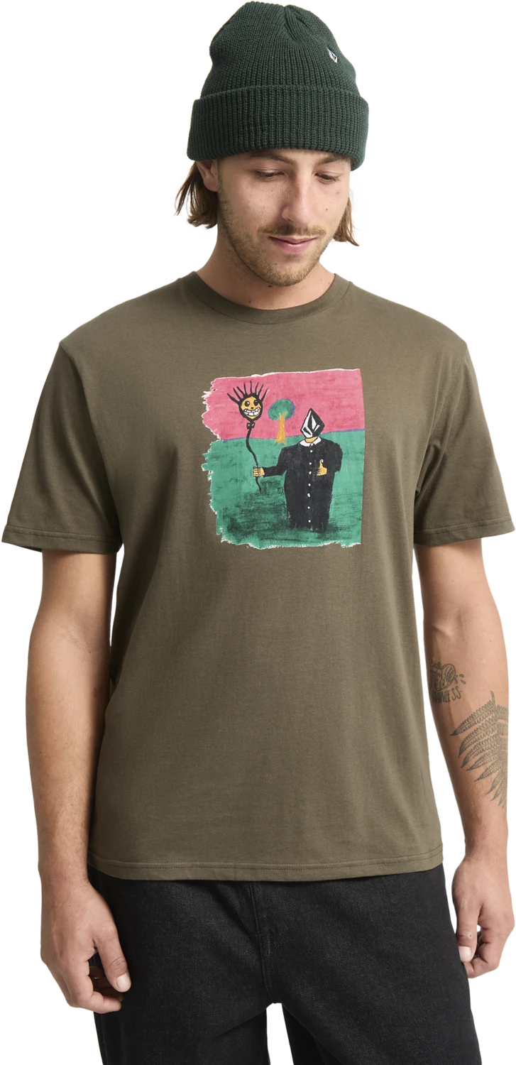 Volcom Issam camiseta manga corta hombre detail 4 | Sage Leaf