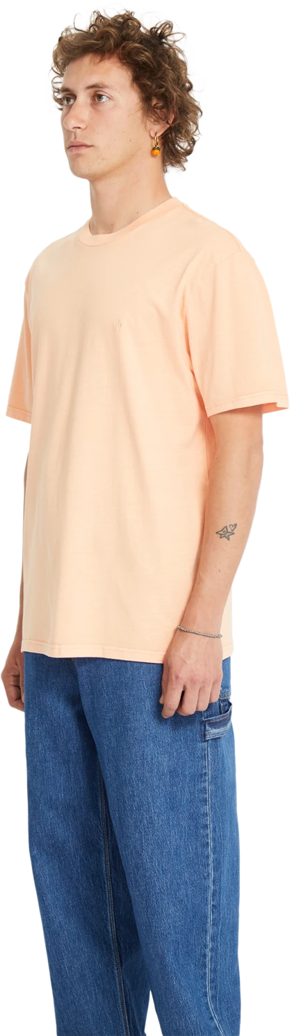 Volcom Solid Stone Emb camiseta manga corta hombre detail 2 | Pale Peach