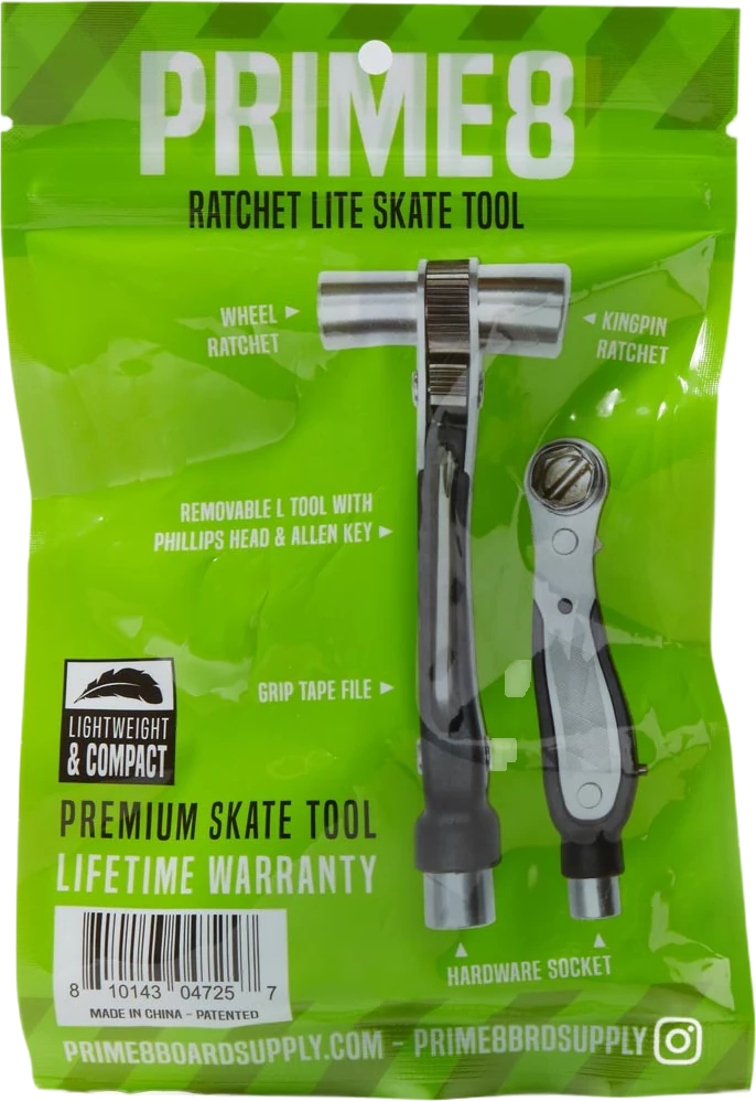 PRIME8 PRIME8 Ratchet Lite Skate Tool Black lijas de skateboard | Black