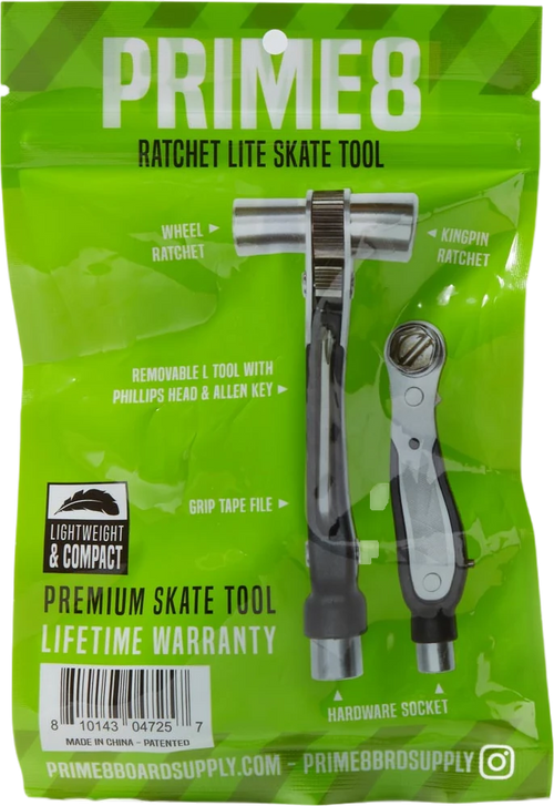 PRIME8 PRIME8 Ratchet Lite Skate Tool Black lijas de skateboard | Black