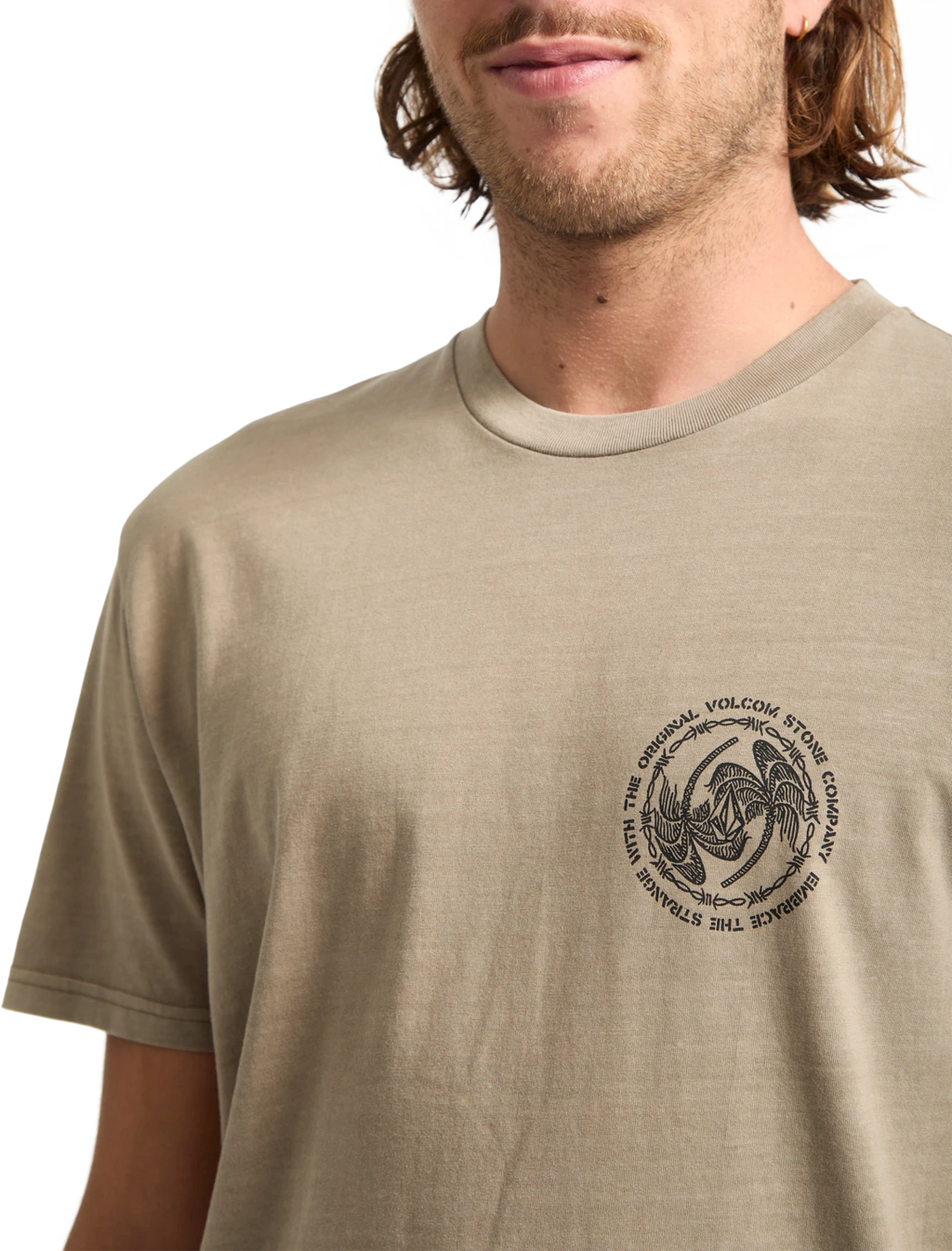 Volcom Circlepalm camiseta manga corta hombre detail 2 | Brindle