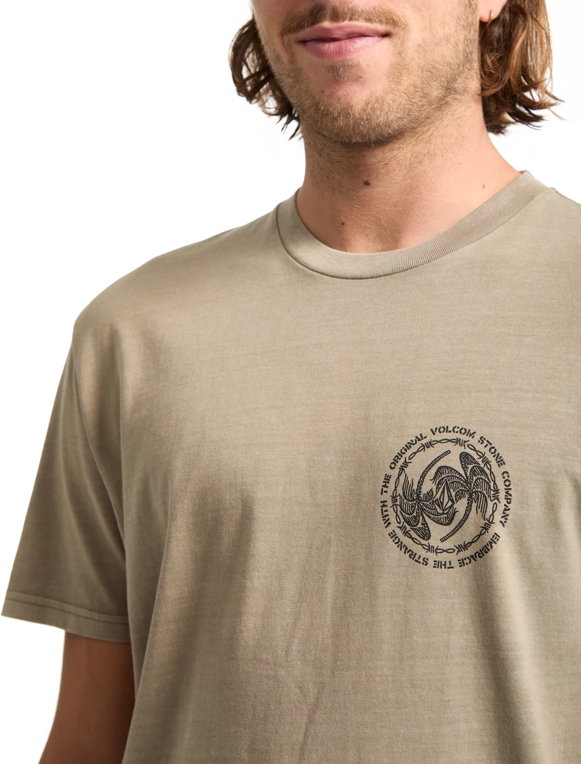Volcom Circlepalm camiseta manga corta hombre detail 2 | Brindle