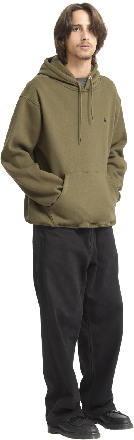 Volcom Single Stone sudadera con capucha hombre detail 6 | Sage Leaf