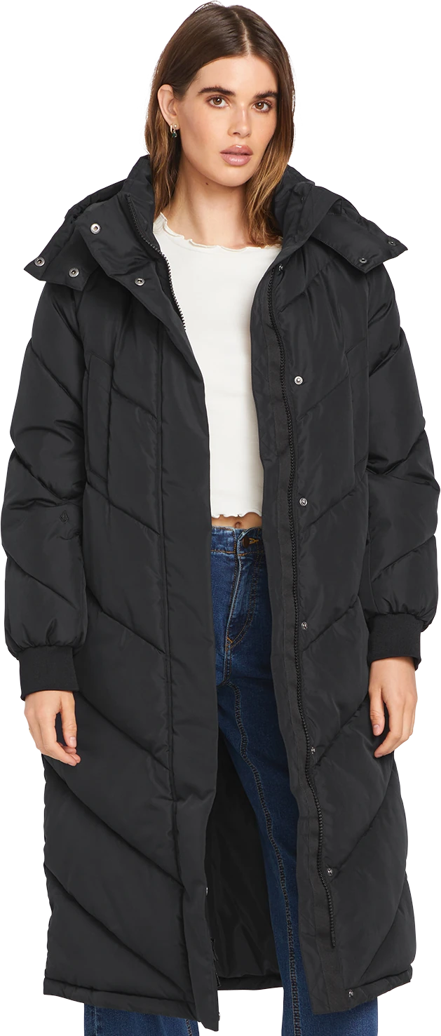 Volcom ALLDAYLONG PUFF JACKET chaquetas y abrigos mujer | Black