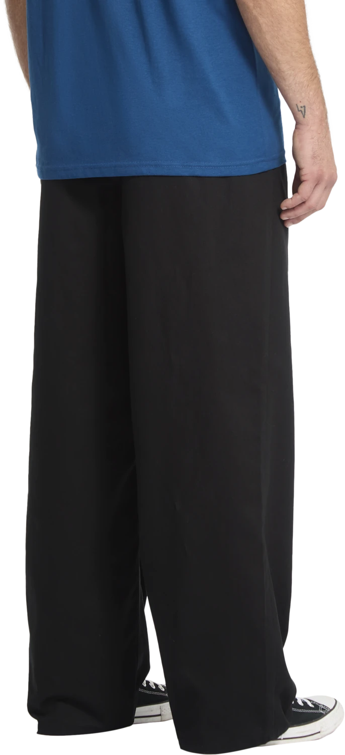 Volcom Baggos Pleat Trousers pantalón chino hombre detail 1 | Black